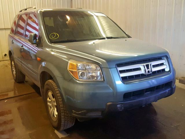 5FNYF28228B001196 - 2008 HONDA PILOT VP BLUE photo 1