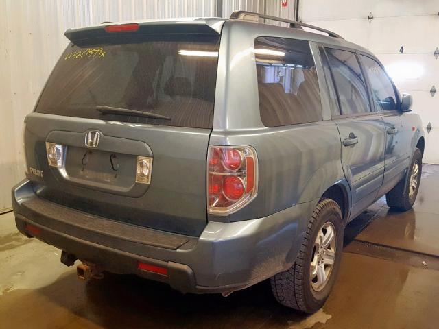 5FNYF28228B001196 - 2008 HONDA PILOT VP BLUE photo 4