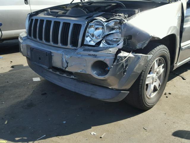 1J8GS48K37C604357 - 2007 JEEP GRAND CHER GRAY photo 9