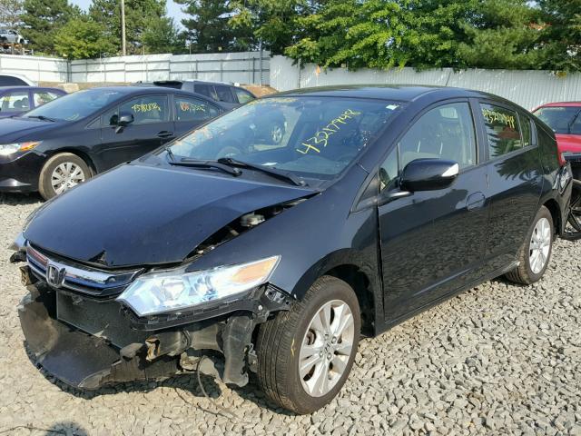 JHMZE2H71DS001205 - 2013 HONDA INSIGHT EX BLACK photo 2