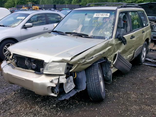 JF1SF65571H759557 - 2001 SUBARU FORESTER S GOLD photo 2