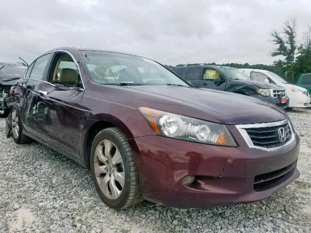 5KBCP3F84AB009280 - 2010 HONDA ACCORD EXL MAROON photo 1