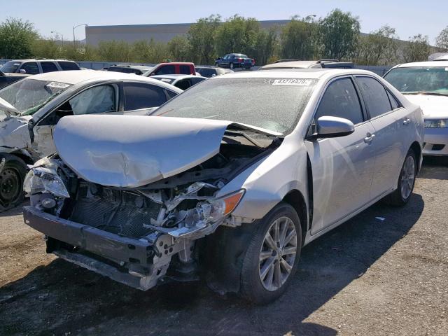 4T4BF1FKXCR182391 - 2012 TOYOTA CAMRY BASE SILVER photo 2