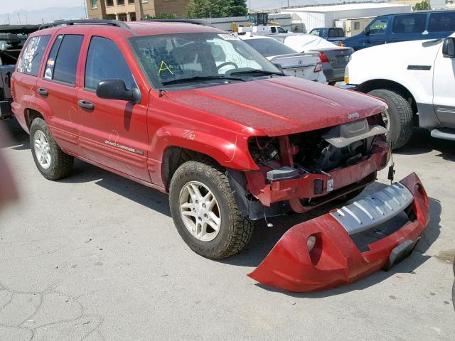 1J4GW48N34C411475 - 2004 JEEP GRAND CHER RED photo 1