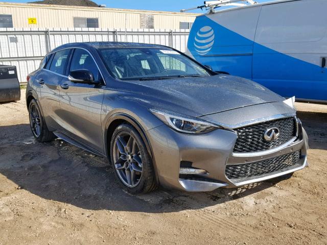 SJKCH5CPXHA032095 - 2017 INFINITI QX30 BASE GRAY photo 1