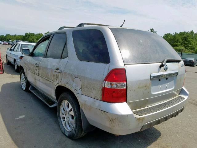 2HNYD186X3H518200 - 2003 ACURA MDX TOURIN SILVER photo 3