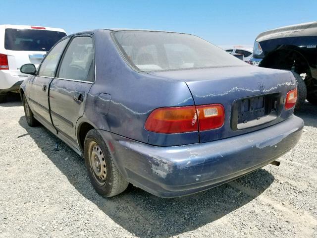 JHMEG8645RS018715 - 1994 HONDA CIVIC DX BLUE photo 3