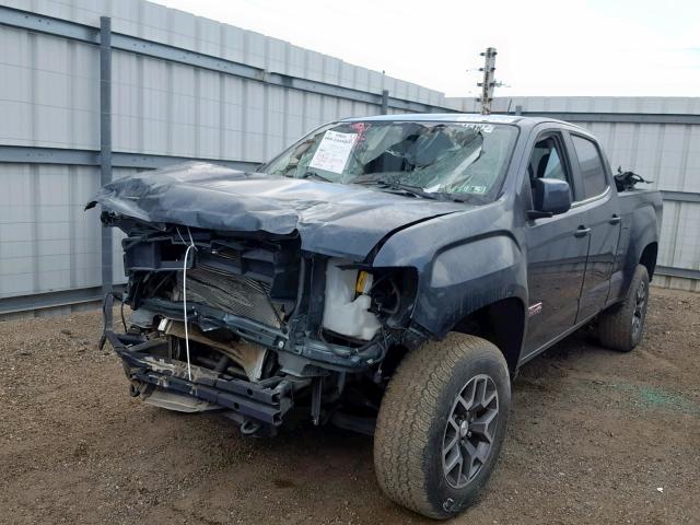 1GTG6BE39F1120653 - 2015 GMC CANYON SLE BLUE photo 2