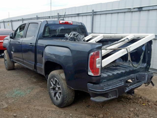 1GTG6BE39F1120653 - 2015 GMC CANYON SLE BLUE photo 3