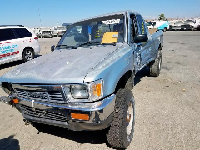 JT4RN13P7K6007681 - 1989 TOYOTA PICKUP 1/2 BLUE photo 2