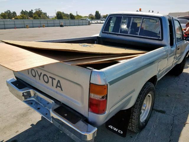 JT4RN13P7K6007681 - 1989 TOYOTA PICKUP 1/2 BLUE photo 4