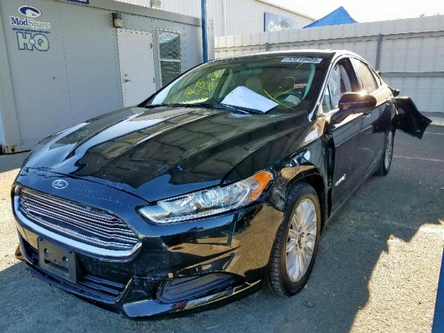 3FA6P0UU0FR226878 - 2015 FORD FUSION S H BLACK photo 2