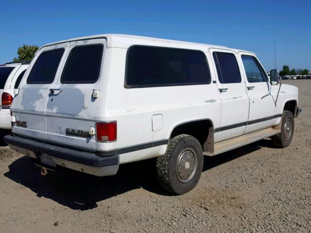 1GKGV26K1LF520556 - 1990 GMC SUBURBAN V WHITE photo 4