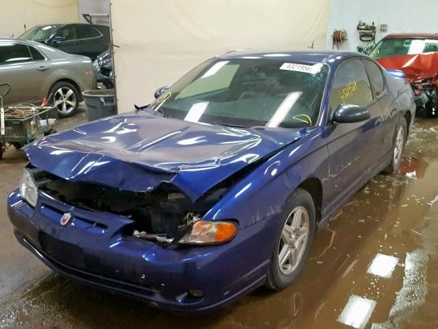 2G1WX12K559233131 - 2005 CHEVROLET MONTE CARL BLUE photo 2