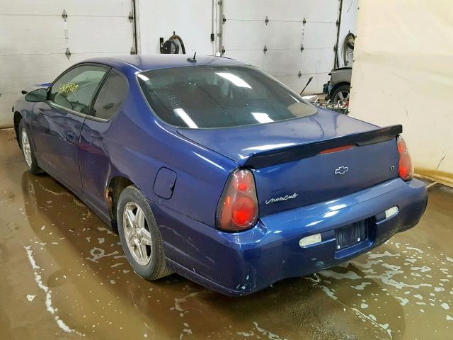 2G1WX12K559233131 - 2005 CHEVROLET MONTE CARL BLUE photo 3