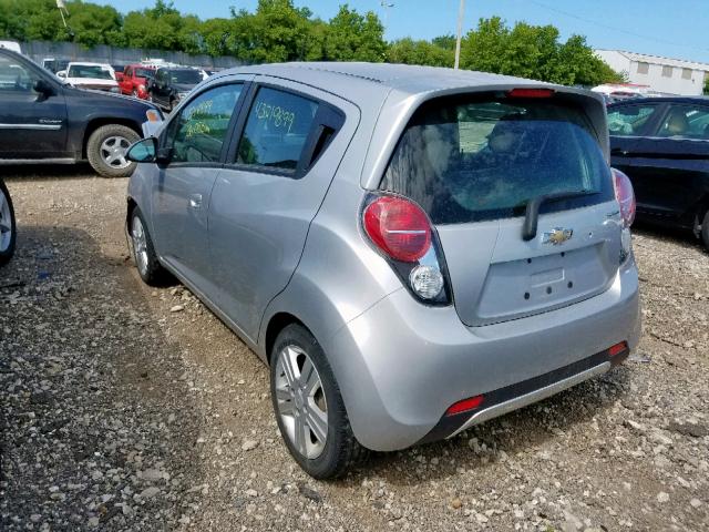 KL8CB6S97EC587981 - 2014 CHEVROLET SPARK LS SILVER photo 3