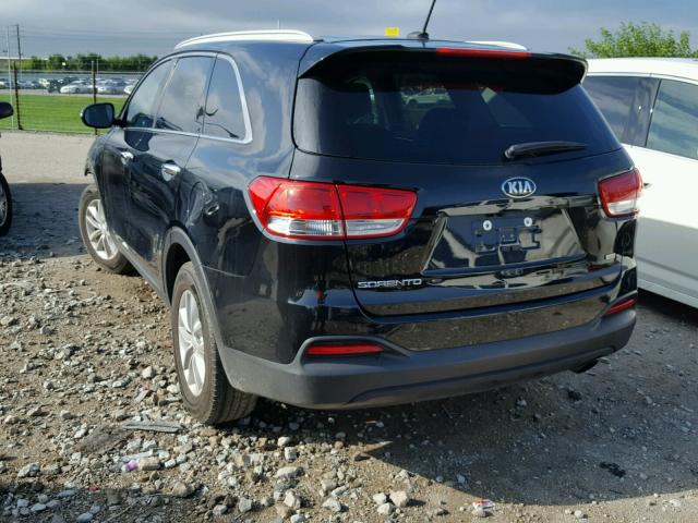 5XYPG4A33HG245732 - 2017 KIA SORENTO LX BLACK photo 3