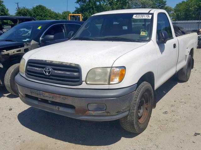 5TBJN32112S287287 - 2002 TOYOTA TUNDRA WHITE photo 2