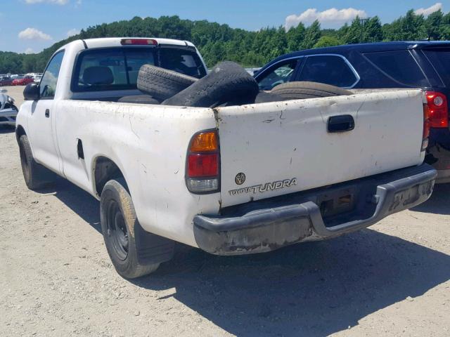 5TBJN32112S287287 - 2002 TOYOTA TUNDRA WHITE photo 3