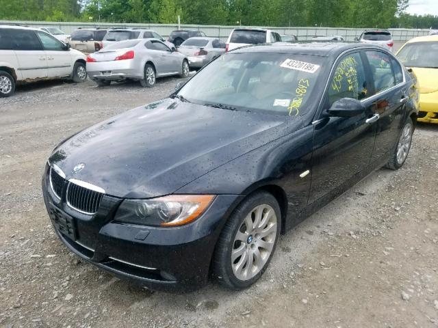 WBAVD53507A008728 - 2007 BMW 335 XI BLACK photo 2