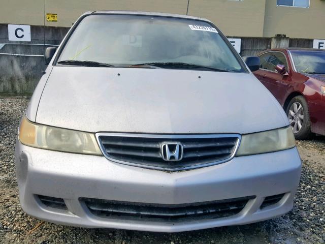 2HKRL18562H507527 - 2002 HONDA ODYSSEY LX SILVER photo 9