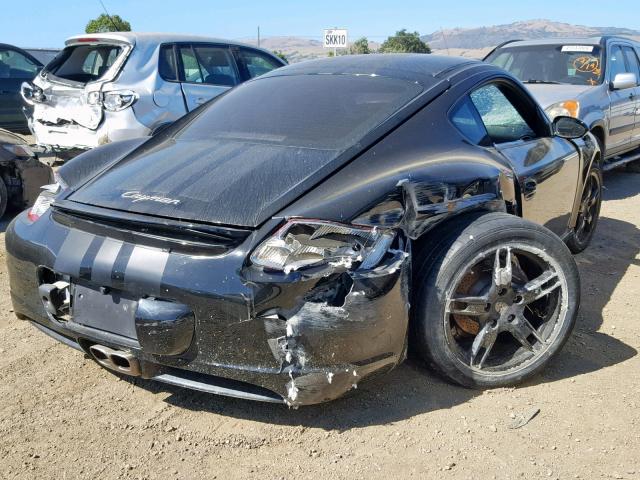 WP0AA29887U762341 - 2007 PORSCHE CAYMAN S BLACK photo 4