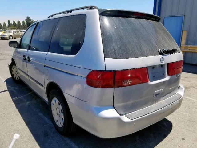 2HKRL185X1H617138 - 2001 HONDA ODYSSEY LX SILVER photo 3