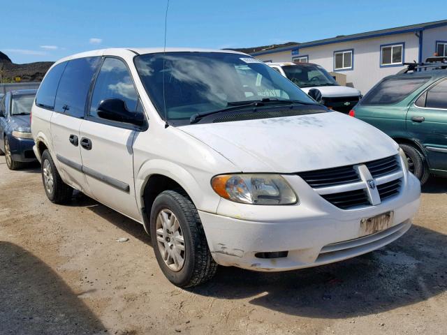 1D4GP24RX6B507051 - 2007 DODGE CARAVAN WHITE photo 1