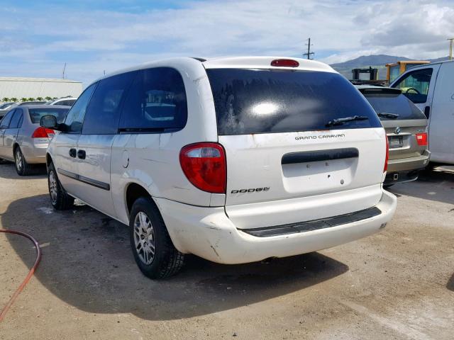 1D4GP24RX6B507051 - 2007 DODGE CARAVAN WHITE photo 3