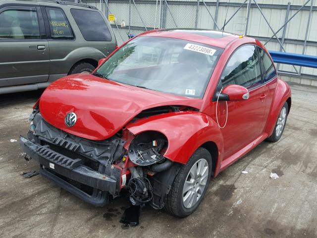 3VWRW31CX8M515979 - 2008 VOLKSWAGEN NEW BEETLE RED photo 2