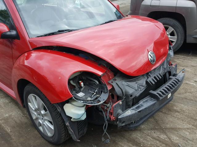 3VWRW31CX8M515979 - 2008 VOLKSWAGEN NEW BEETLE RED photo 9