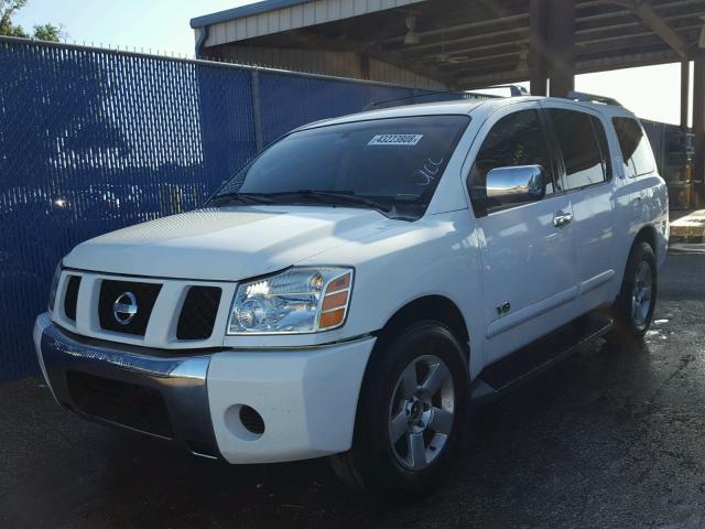 5N1AA08A56N726443 - 2006 NISSAN ARMADA SE WHITE photo 2