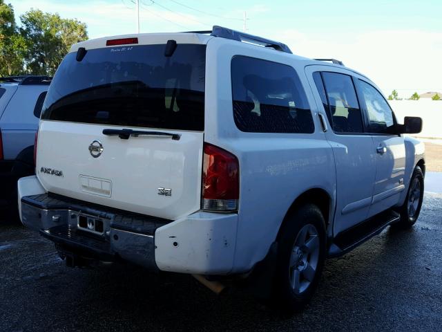 5N1AA08A56N726443 - 2006 NISSAN ARMADA SE WHITE photo 4