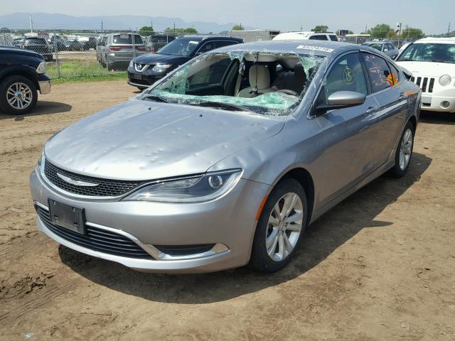 1C3CCCAB2FN703251 - 2015 CHRYSLER 200 LIMITE SILVER photo 2