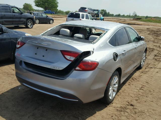 1C3CCCAB2FN703251 - 2015 CHRYSLER 200 LIMITE SILVER photo 4