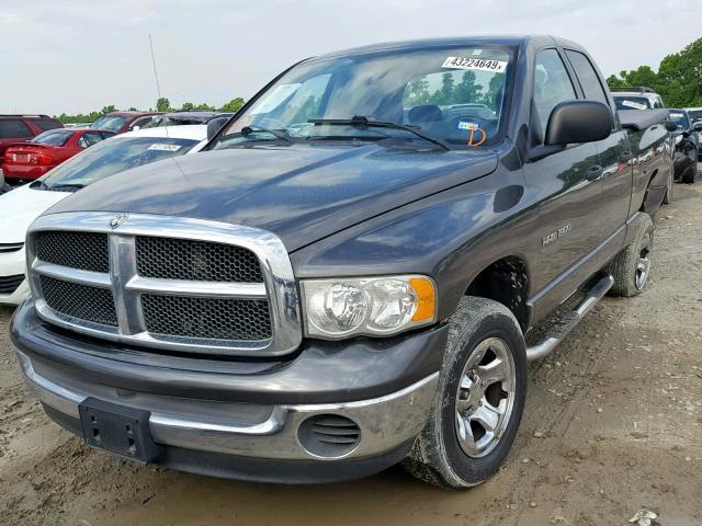 1D7HA18N14S762310 - 2004 DODGE RAM 1500 S GRAY photo 2