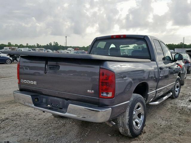 1D7HA18N14S762310 - 2004 DODGE RAM 1500 S GRAY photo 4