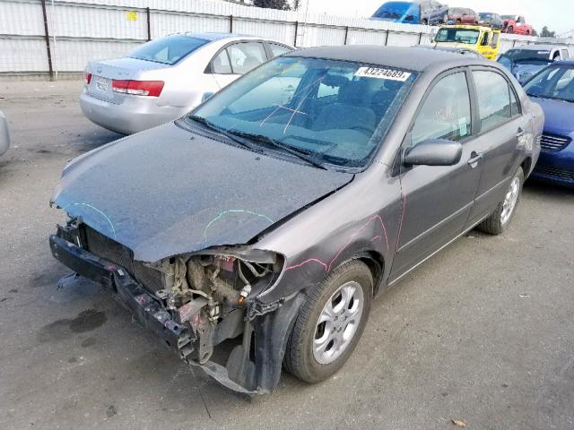 1NXBR32EX5Z389217 - 2005 TOYOTA COROLLA CE GRAY photo 2