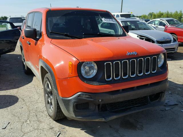 ZACCJAAT0FPB73343 - 2015 JEEP RENEGADE S ORANGE photo 1