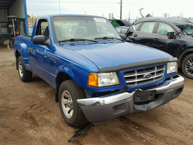 1FTYR10DX2TA20999 - 2002 FORD RANGER BLUE photo 1