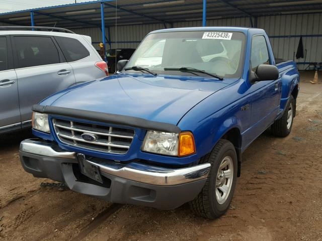 1FTYR10DX2TA20999 - 2002 FORD RANGER BLUE photo 2