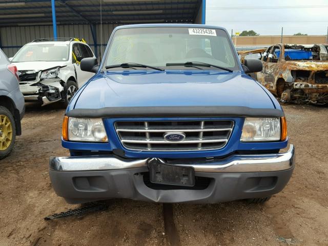 1FTYR10DX2TA20999 - 2002 FORD RANGER BLUE photo 9