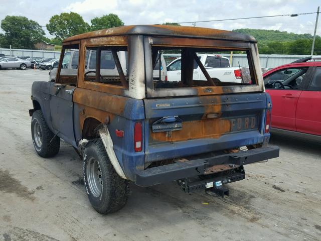 U15GLV65366 - 1975 FORD BRONCO BLUE photo 3