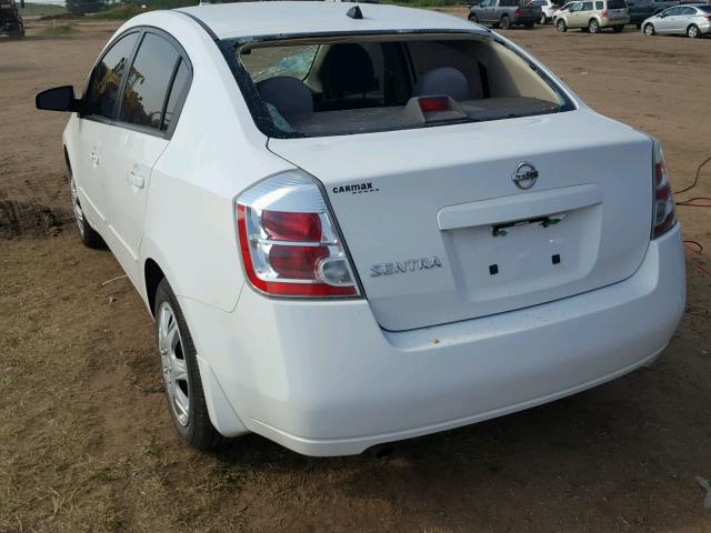 3N1AB61E78L688897 - 2008 NISSAN SENTRA 2.0 WHITE photo 3