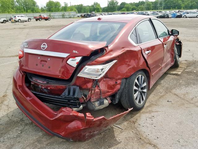 1N4AL3AP2HC186956 - 2017 NISSAN ALTIMA 2.5 RED photo 4