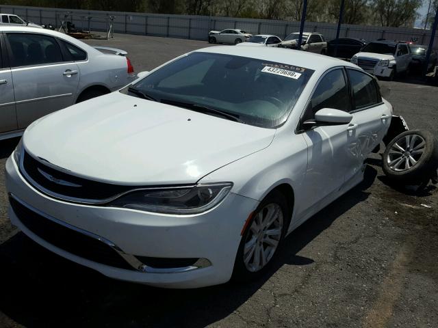 1C3CCCAB2FN575674 - 2015 CHRYSLER 200 LIMITE WHITE photo 2