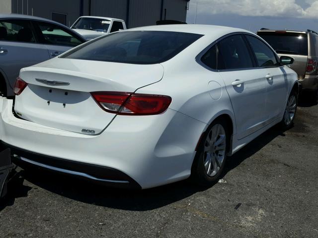 1C3CCCAB2FN575674 - 2015 CHRYSLER 200 LIMITE WHITE photo 4