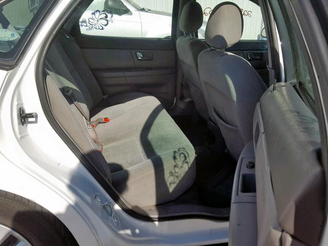 1FAFP52U72G102334 - 2002 FORD TAURUS LX WHITE photo 6