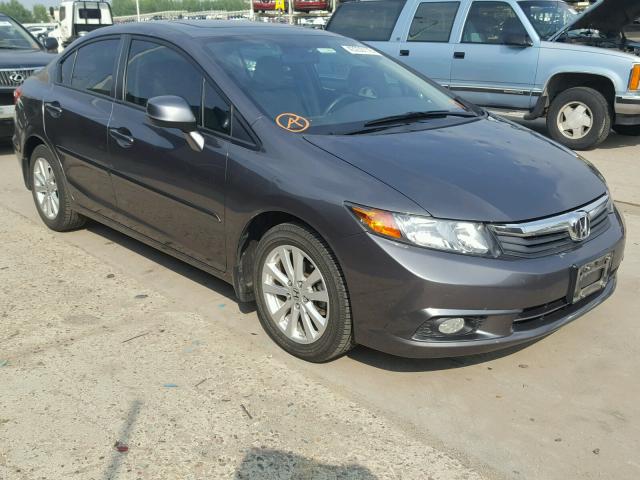 19XFB2F94CE019443 - 2012 HONDA CIVIC EXL GRAY photo 1