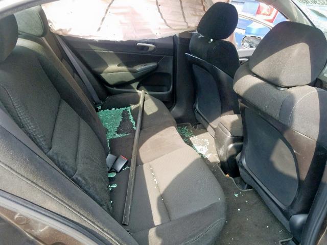 19XFA16699E023029 - 2009 HONDA CIVIC LX-S رمادي صورة 6